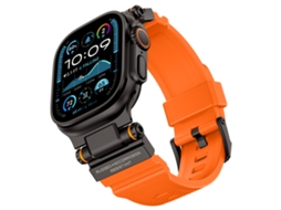 Bracelete para Apple Watch 44/45/46/49mm XIAOMOYU (preto Laranja)