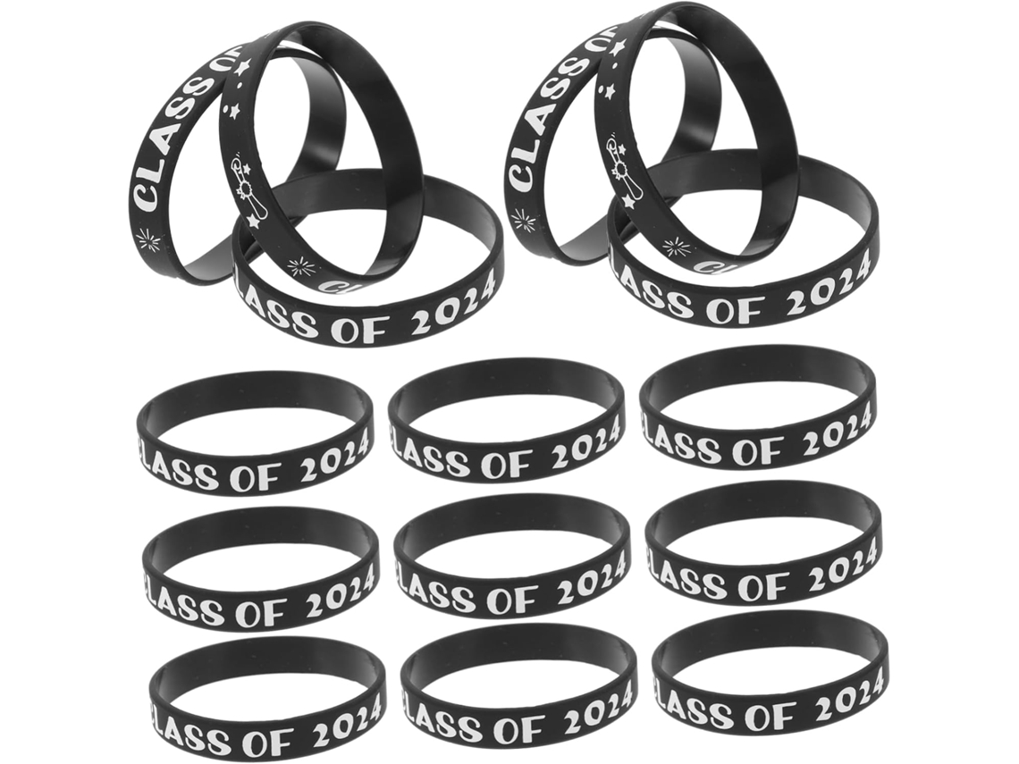 50-pulseiras De Silicone Estilosas Para A Época Formaturas Duráveis E Seguras Ideais Como Acessórios Festas Formatura