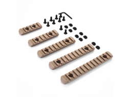 Conjunto de trilho Picatinny M-LOK de nylon com 5/7/9/11/13 slots e chave Allen de 65-144 mm.