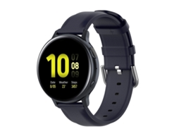 Bracelete Couro para Samsung Galaxy Watch Active 3 / Watch 3 Azul Marinho XIAOMOYU