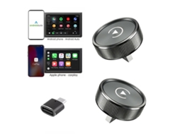 Adaptador Carplay Sem Fios 2 Em 1 Para Apple Iphone E Android, Plug Play, Ligação Automática, Sem Latência Hexinyigjly