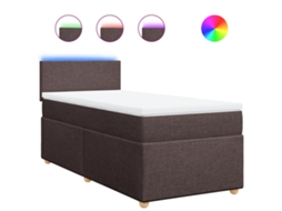 Box Spring Bed, Box Spring Beds Vidaxl Marrom Tecido (90 X 200 Cm)