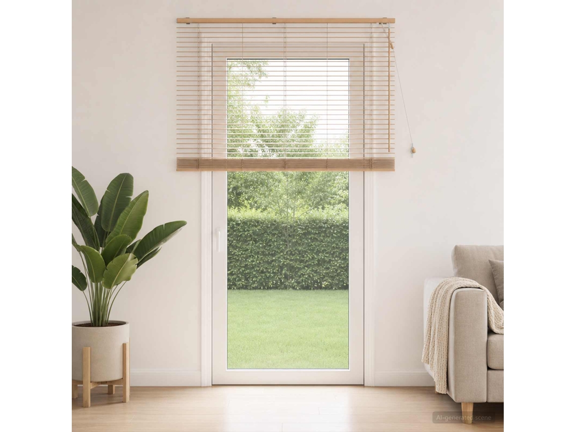 Vidaxl Cortina Veneziana Aparência De Carvalho 145 X 250 Cm 35 Mm