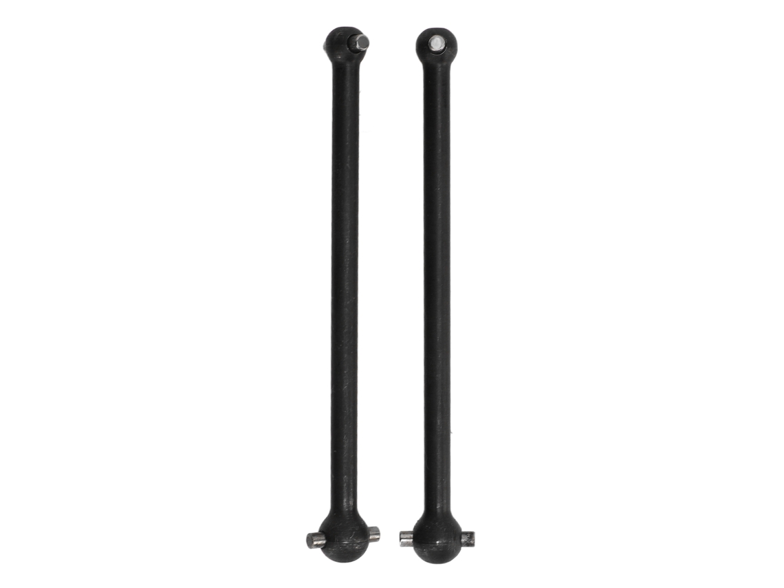 2 Peças Eixo De Transmissão Traseiro Rc Dogbones 92mm Aço Resistente Para Arrma Série 1/7 1/8 Preto