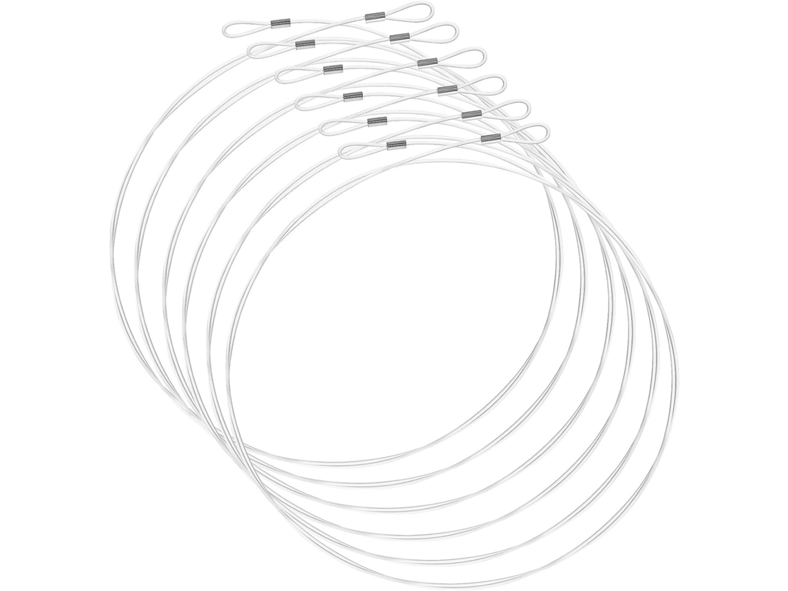 Crafthrou Fio De Nylon Para Pendurar Quadros E Fotos Em Festas Aniversário Conjunto Com 12-unidades Conector Duplo 1, 5m