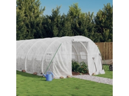 Vidaxl Estufa Com Estrutura De Aço 72 M² 24x3x2 M Branco