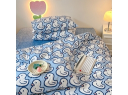 Conjunto de Capas de Edredão LUUCOZK Multicor - 4pcs