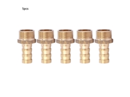 5 Peças Conector Macho Bsp De Latão Com Mangueira De 10mm (3/8") Para Mangueira, Adaptador, Acoplamento