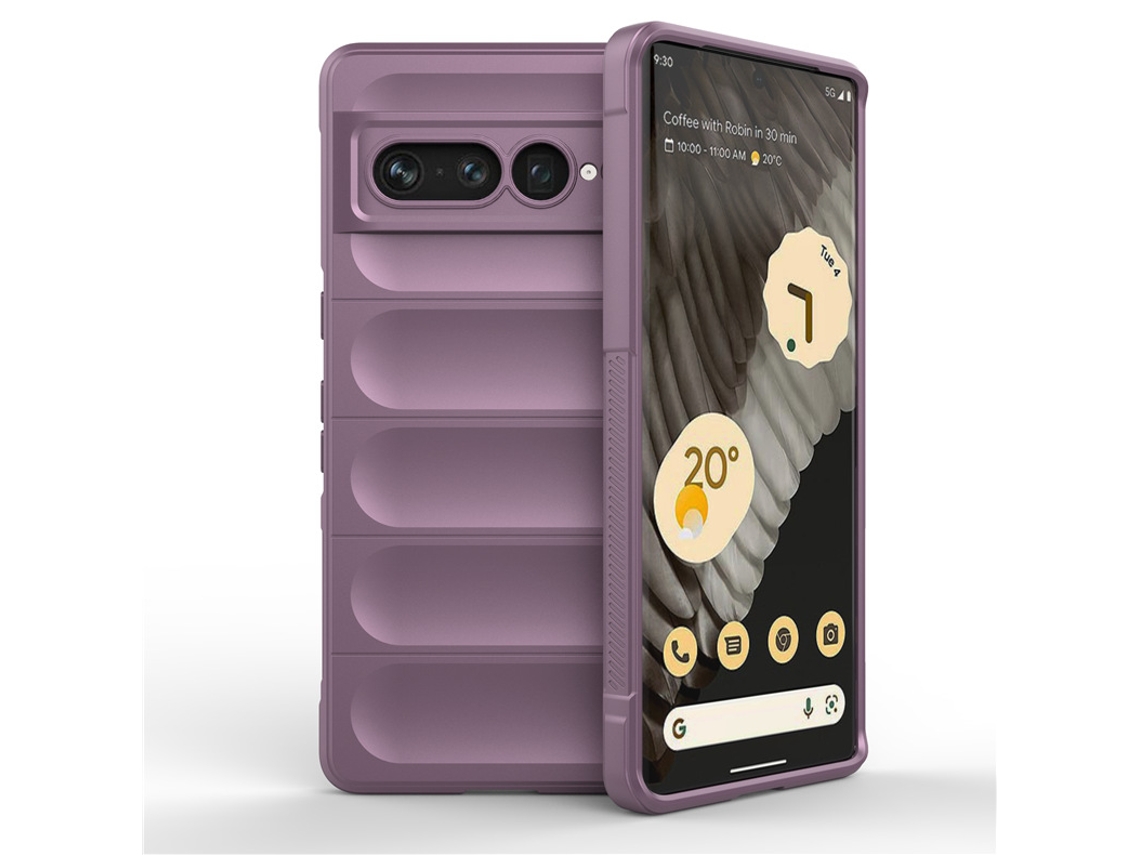 Capa Material Totalmente Coberto Para Google Google Pixel 8a Yuysan Textura Macia Roxo