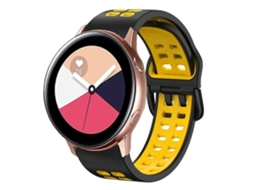 Pulseira De Silicone Respirável Bicolor De 20 Mm Para Galaxy Watch Active 2