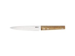 Faca de cozinha Beka Nomad 14cm, lâmina de aço inoxidável, cabo de madeira de acácia, antibacteriano