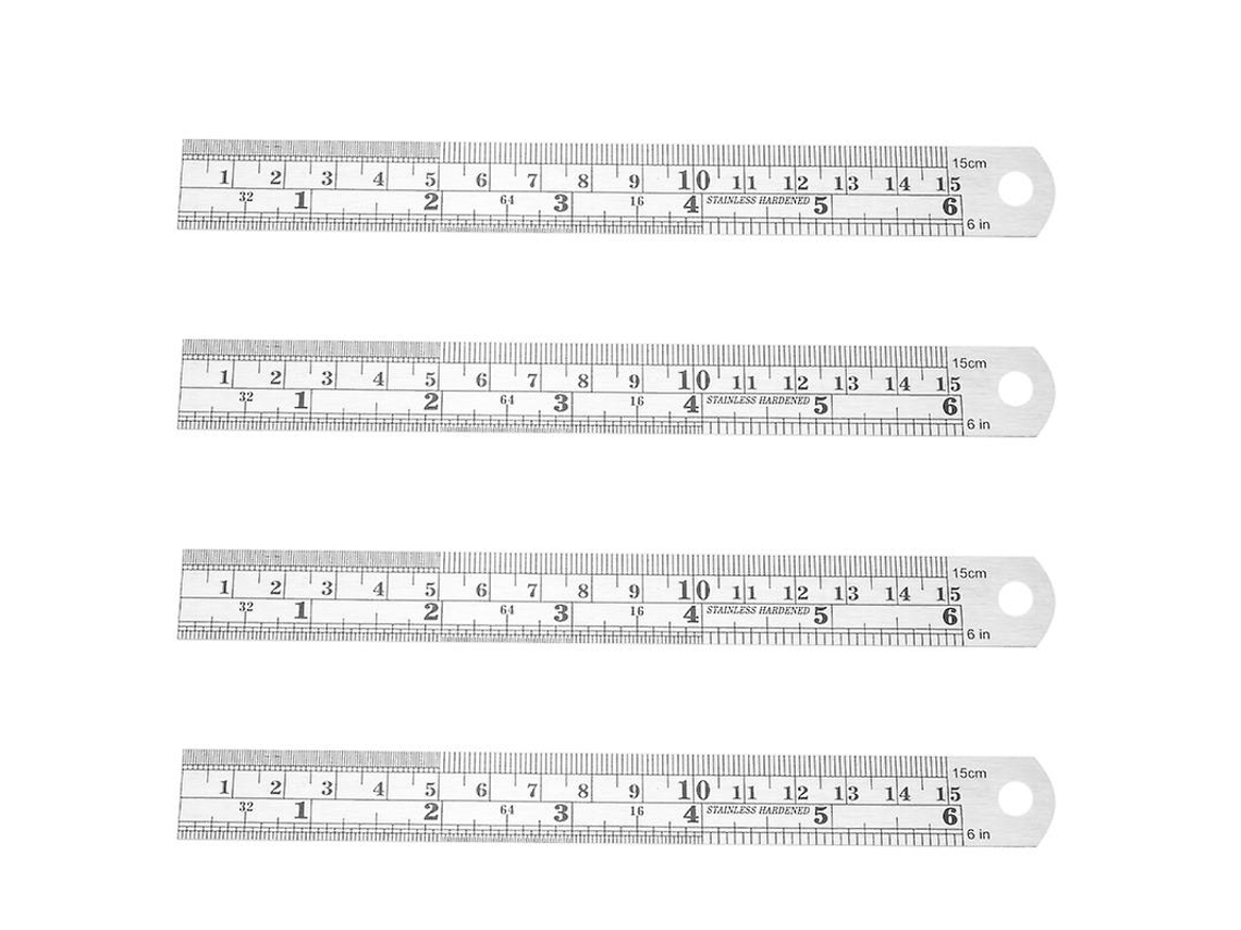 4pcs Régua Reta Allinless