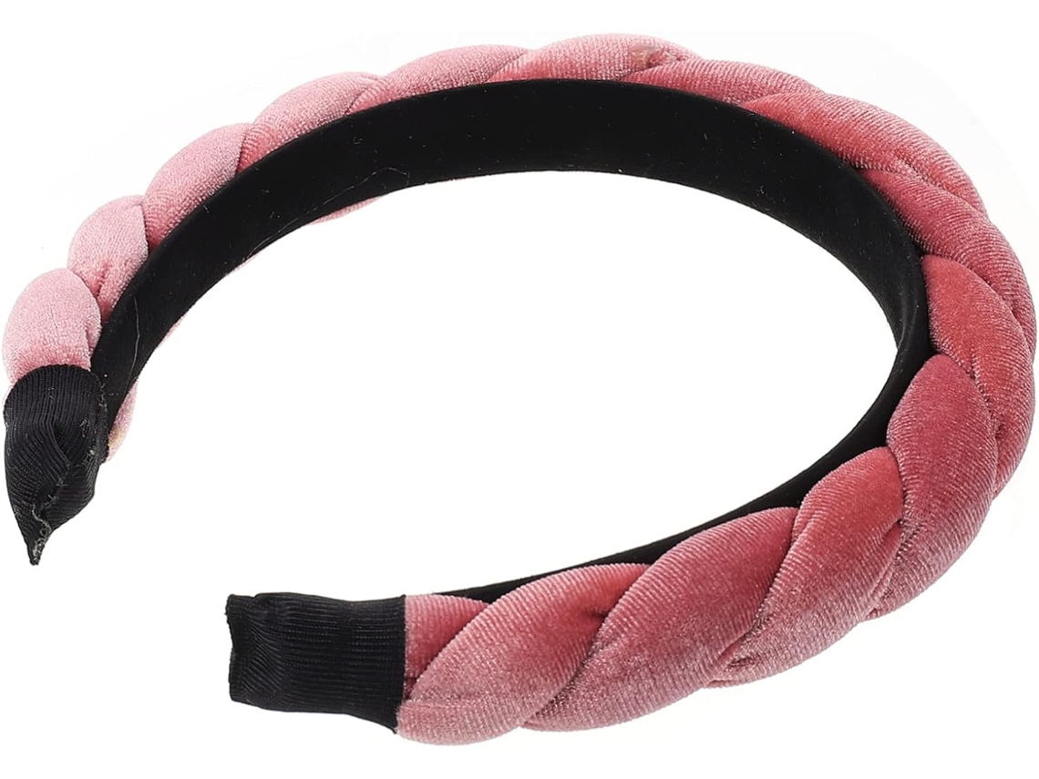 Conjunto De 2 Peças De Tiara Acolchoada Elegante Com Design Trançado, Ideal Para Sair.