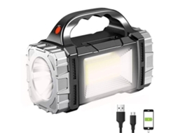 Holofotes Led Recarregáveis ​​solares Holofote Led Portátil Super Brilhante 7000lm Portátil Multifuncional Lanterna 