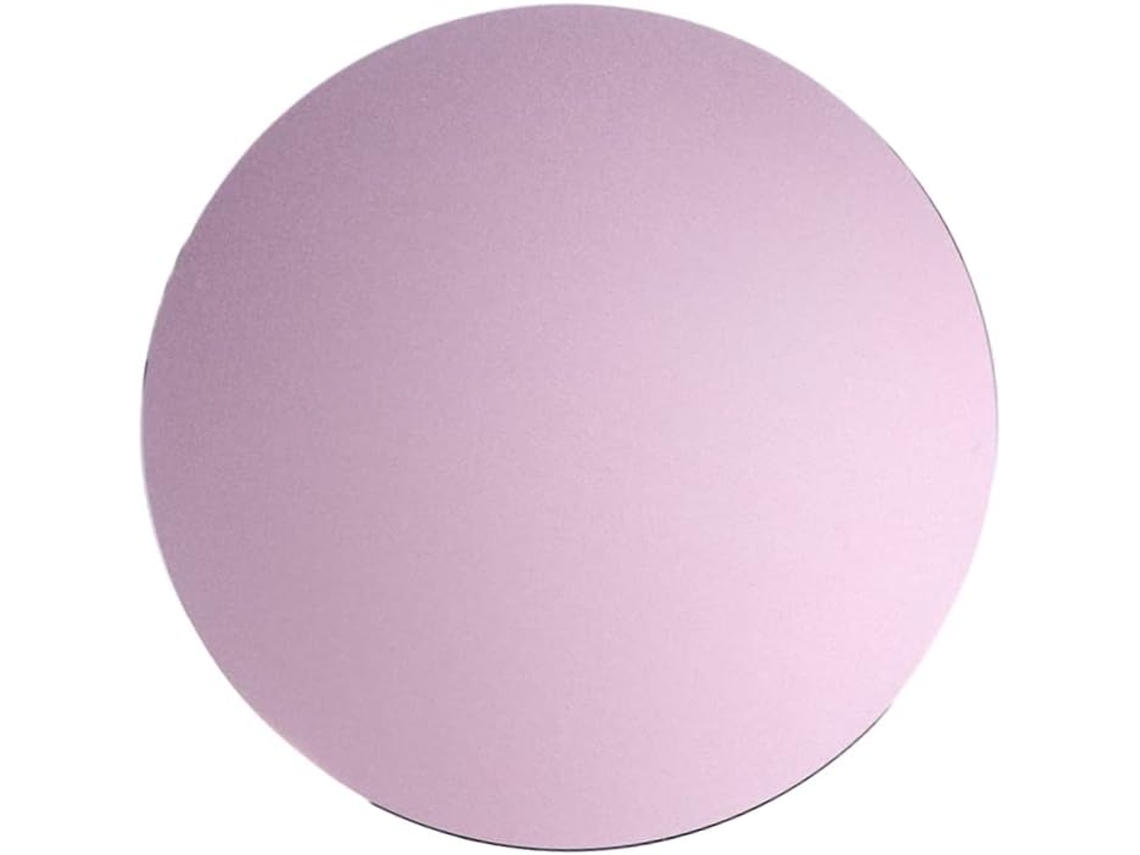 Mousepad Redondo De Metal Na Cor Ouro Rosa, Compatível Com Pc E Laptop, Com Design Elegante. Gokoco