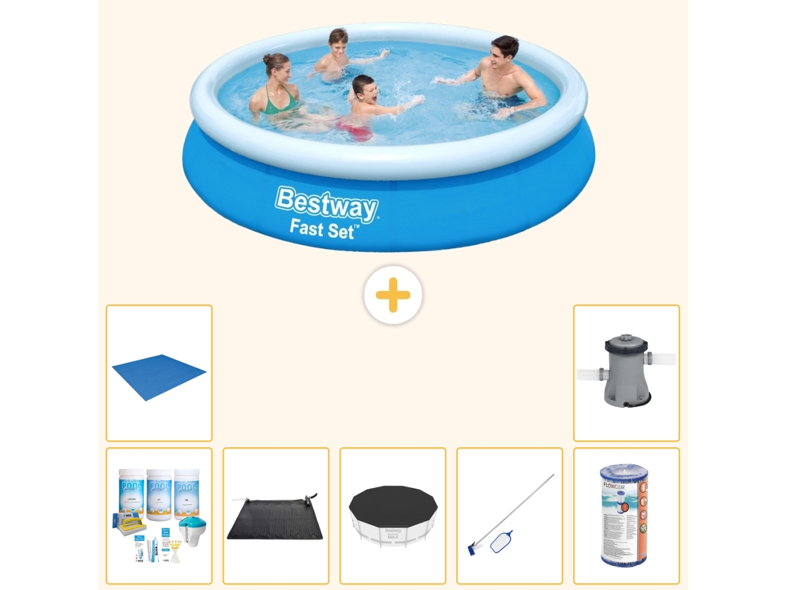 Bestway Piscina Bestway Fast Set Redonda - 366x76 Cm - 8-peças S21380
