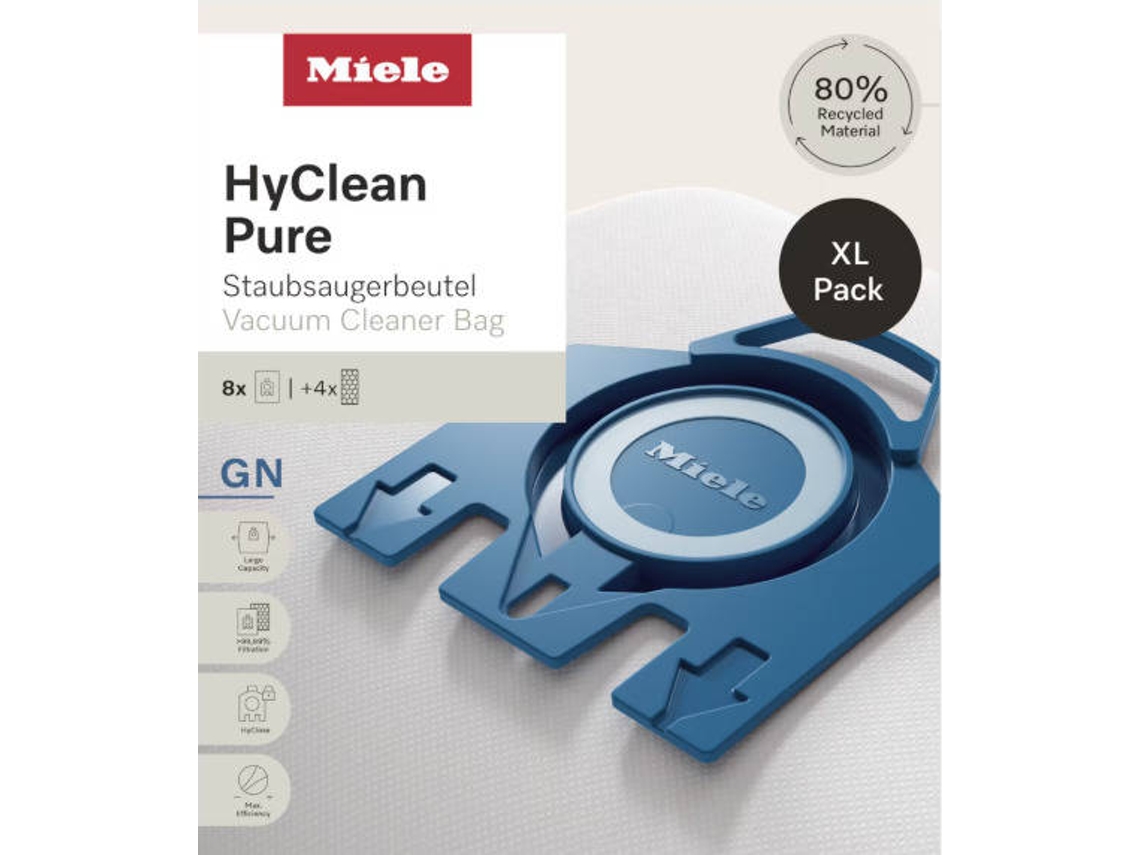 Saco para Aspirador MIELE GN XL HyClean Pure (8 sacos)