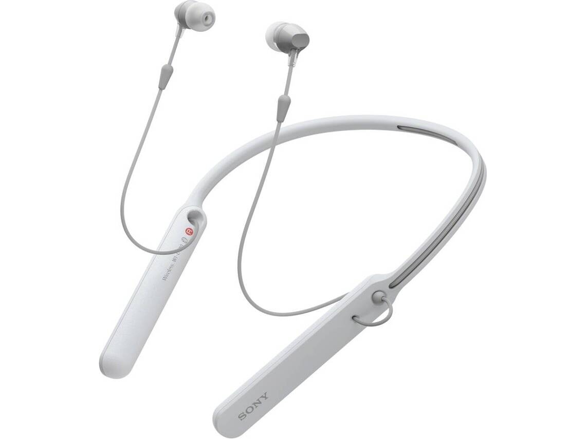 Auriculares Bluetooth SONY Wic400W (In Ear - Microfone - Branco)