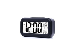 Despertador Digital Inteligente, Operado Por Bateria Com Função Soneca, Tela Lcd Hd Para Visibilidade Clara, Exibição De Hora, Data, Temperatura Inter