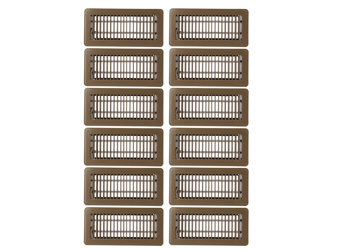 Cobertura Registro Piso Filtro Malha 4x10in 12 Peças