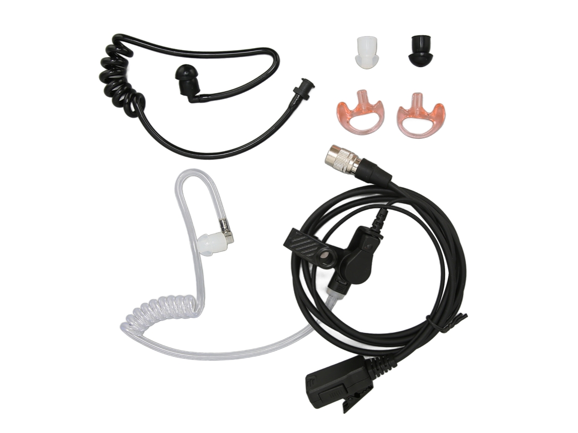 Aetheria fone de Ouvido de Tubo Acústico Harris 6 Pinos com Microfone Ptt para P5300 P5400 P5500 Xg 15 Xg 25