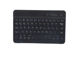 Teclado Bluetooth Sem Fio Slim Leve Para Android Ios Windows Preto