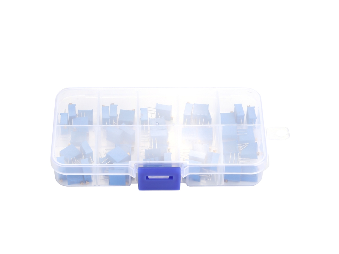 50 Peças de Resistor Trimmer Ajustável 3296w 100 500k Ohm com S/MARCA