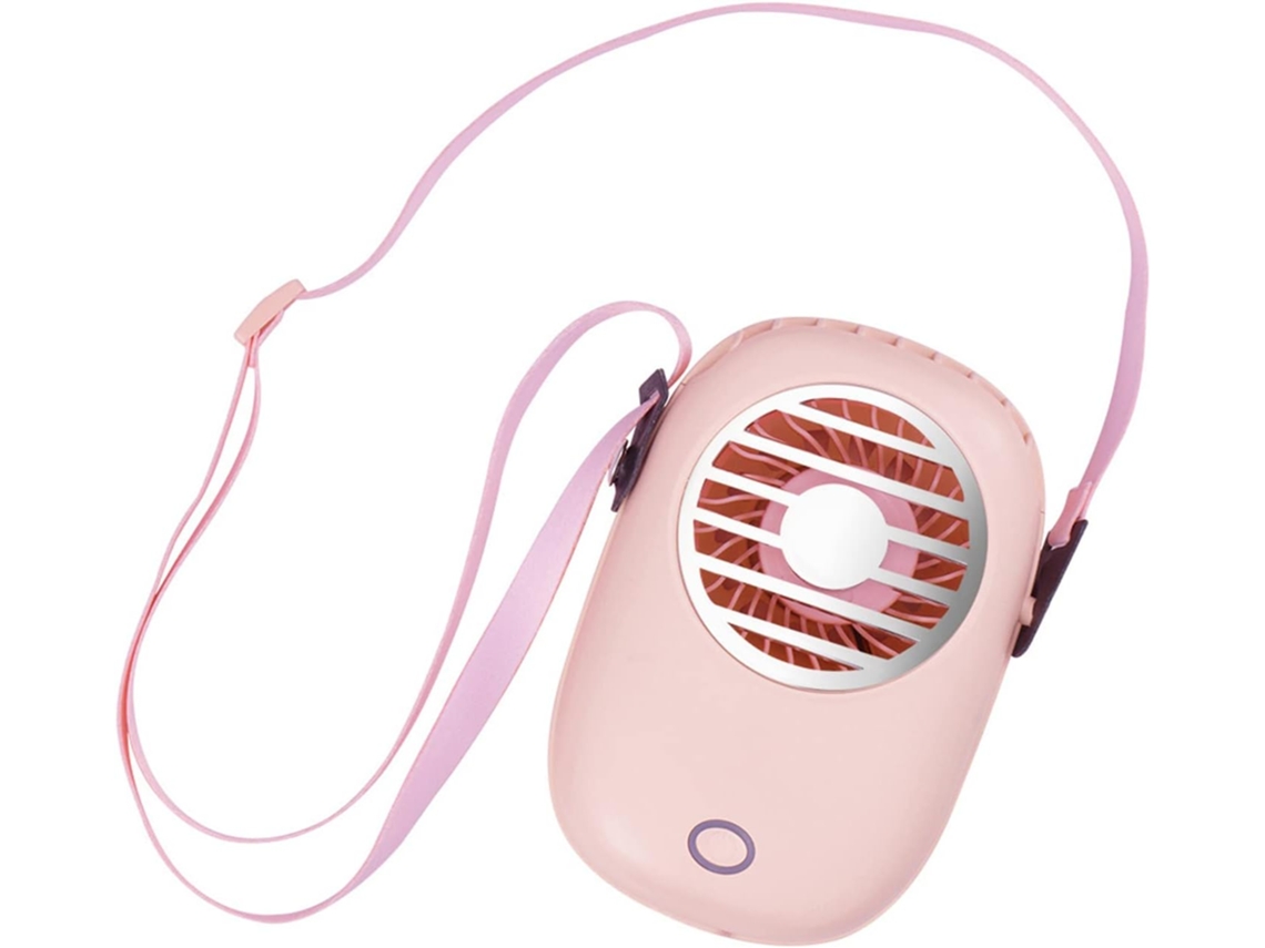 Ventilador portátil de pescoço com micro USB, esportes, mini, dobrável, verde, azul, recarregável, S/MARCA
