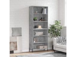 Mueble Alto 69,5x32,5x180cm Derivados de Madera Gris Cemento