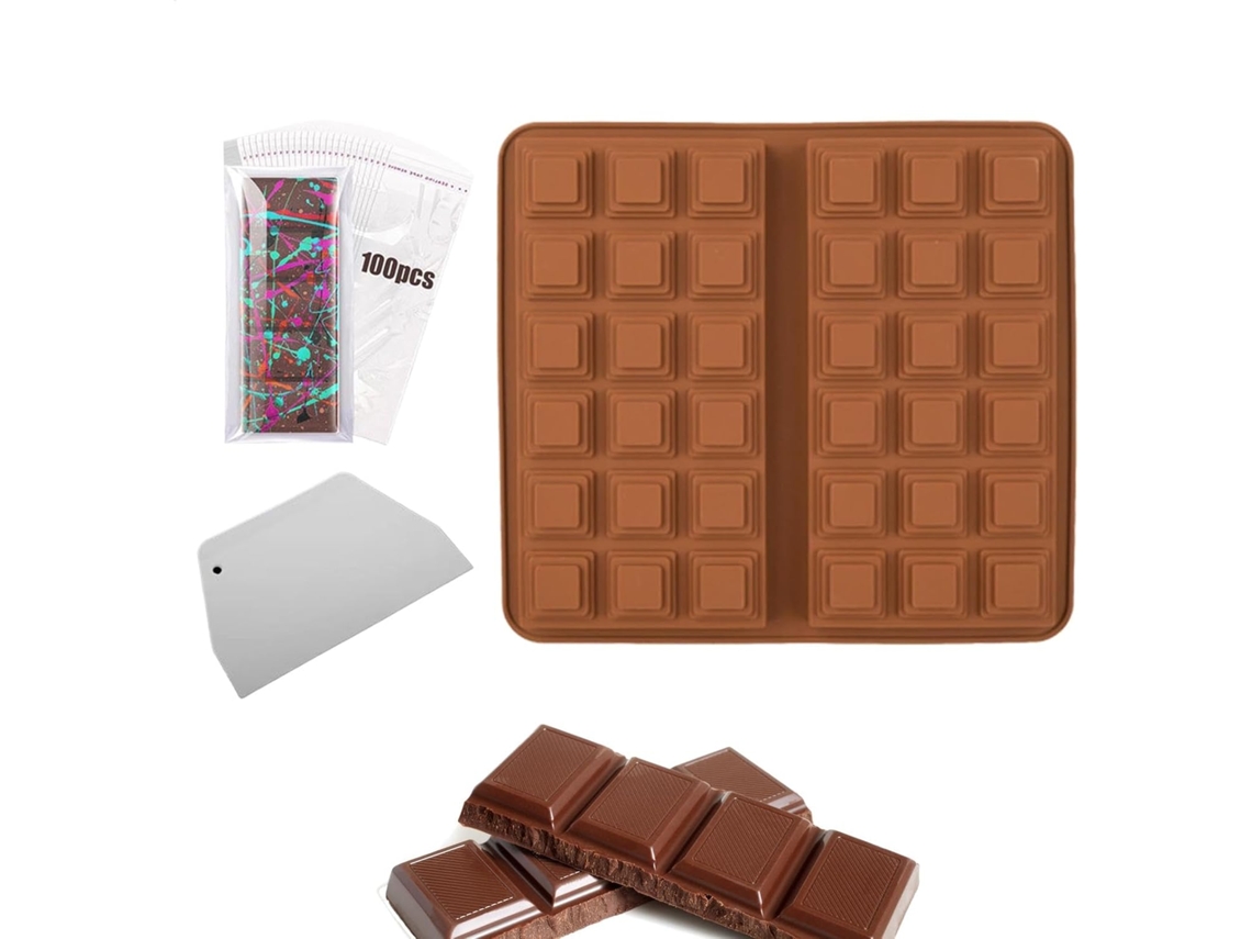 Molde De Silicone Barras De Chocolate, Acessórios De Confeitaria E