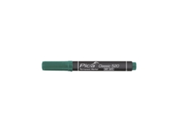 Marcador Permanente Indelével Classic 520 Com Ponta De Bala Verde Pica