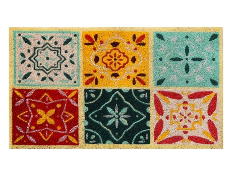 Tapete Coco Branco Cores Vintage DINTEX