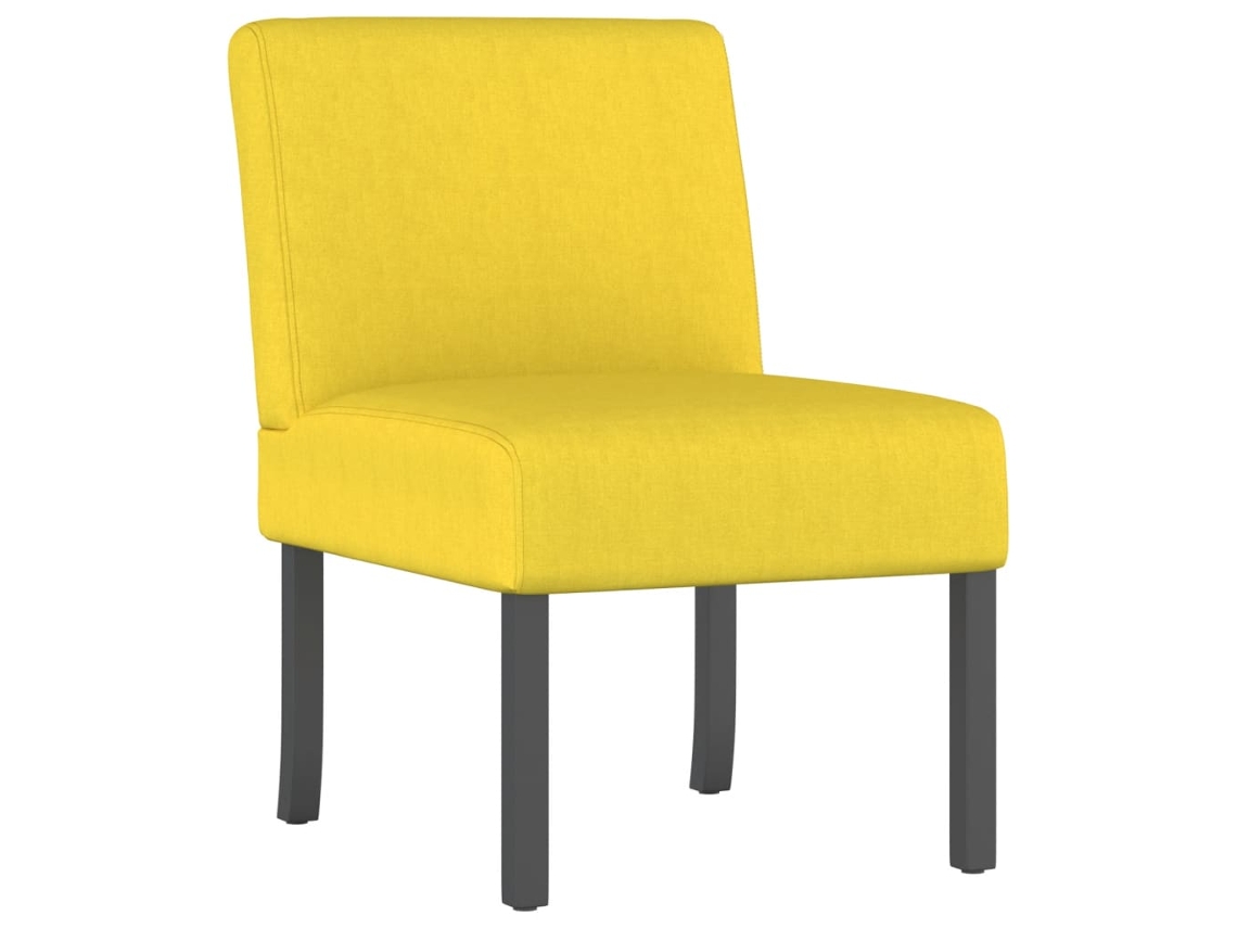 Slipper Chair, Slipper Chairs Vidaxl Amarelo Tecido