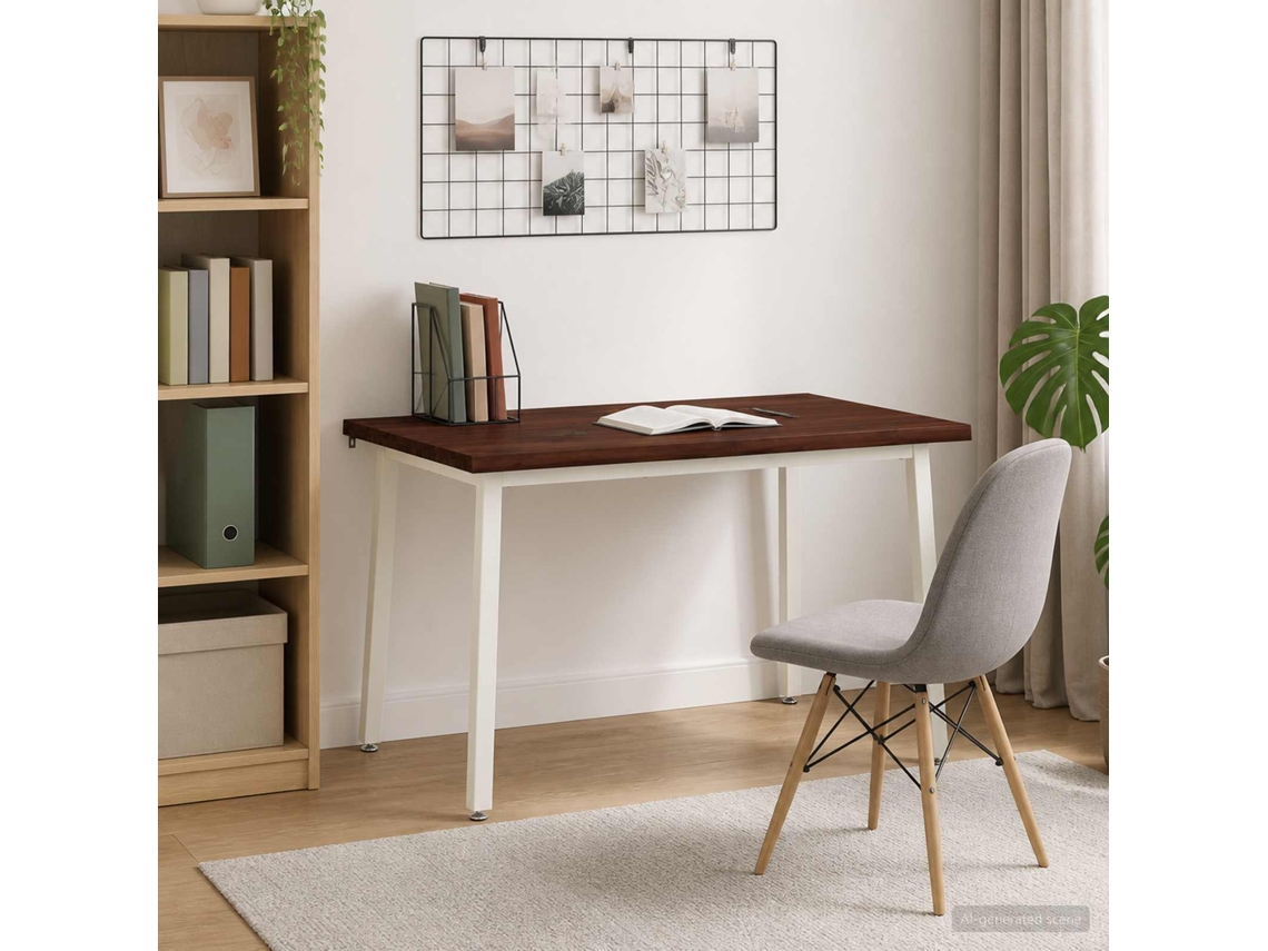 Vidaxl 110 X 55 X 75 Cm Madeira Sólida De Acácia Retangular