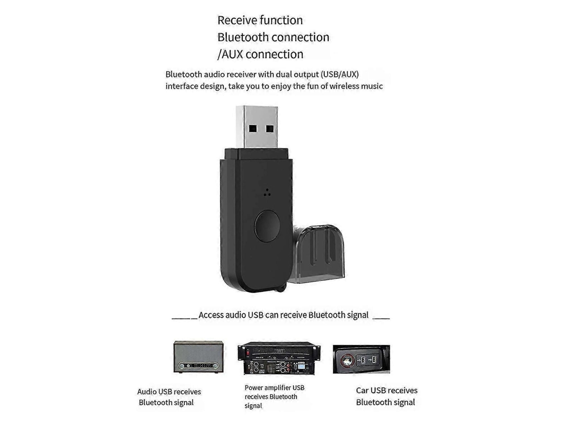 Transmissor E Receptor De Música Bluetooth Usb 4 Em 1 Com Dupla Função Usb 5.3