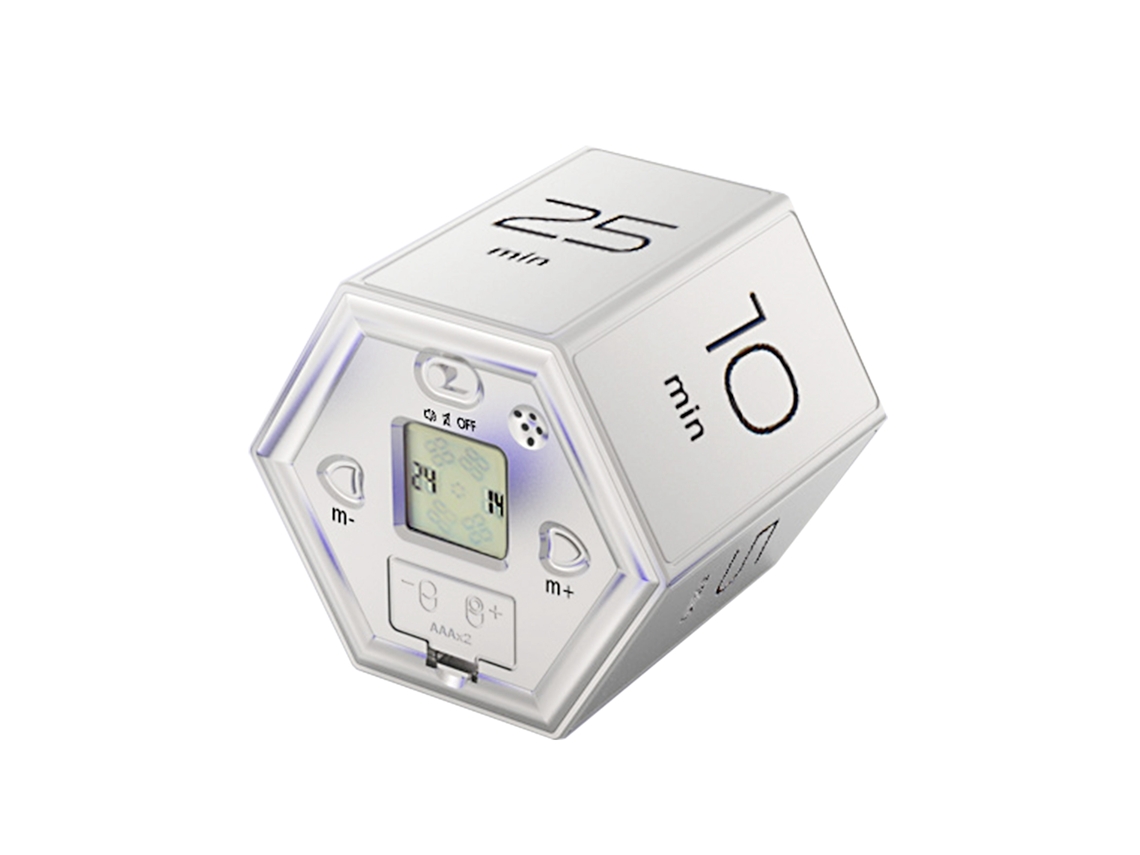 Cronômetro Hexagonal Magnético Digital Cubo Flip | S/MARCA