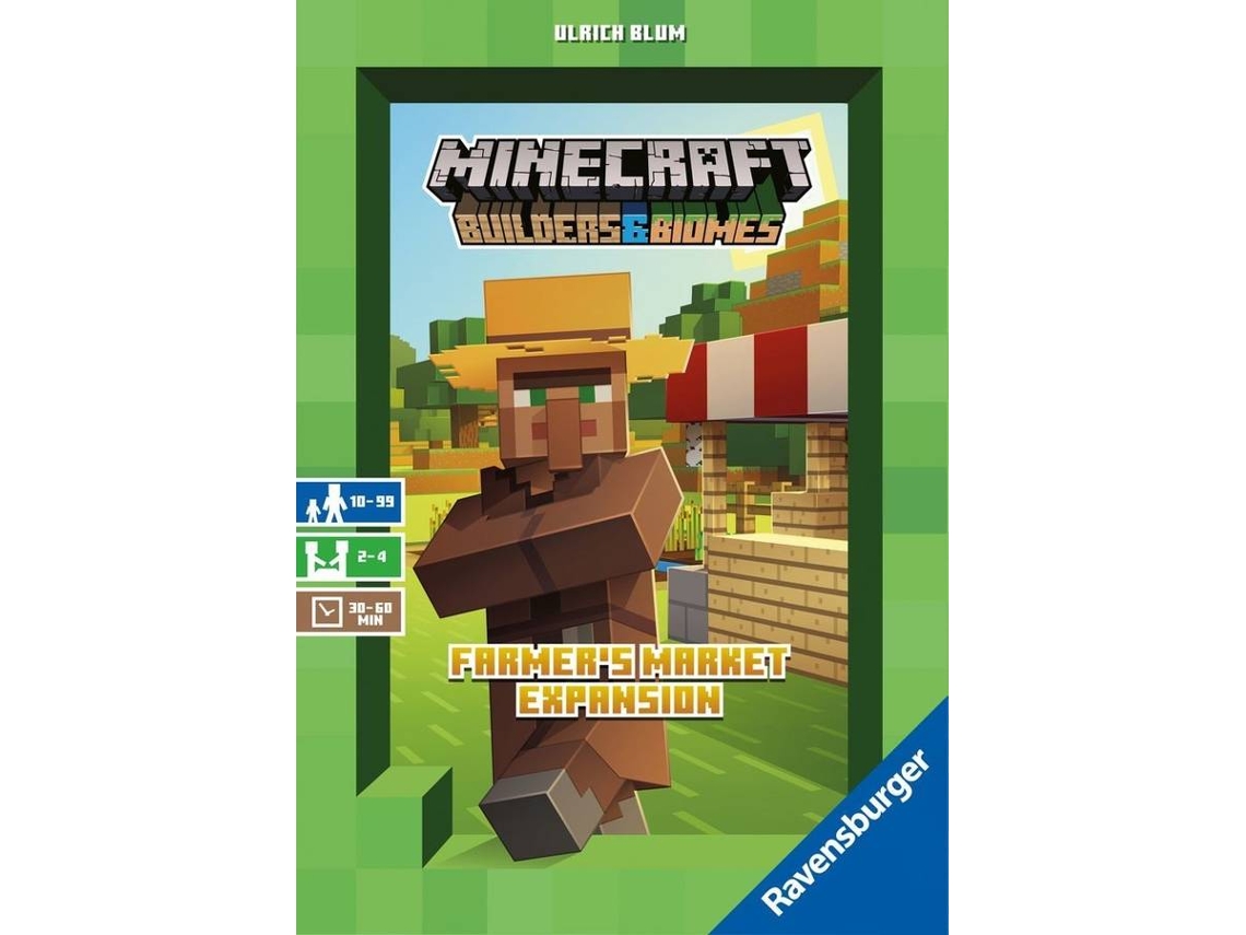 Expansão de Jogo RAVENSBURGUER Minecraft – Builders & Biomes: Farmers Market (10 anos)