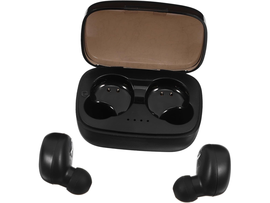 Fones De Sem Fio Com Para E Design Por Toque, Na Cor Preta, Som Hi-fi