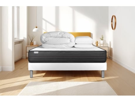 Estrado Completo Ripas Vitalpower Vitalit Espuma Com Memória Branco (180x200)