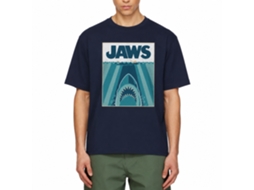 Rockinstone Jaws Movie Jaw5441 Navy Adult T-shirt Size:s