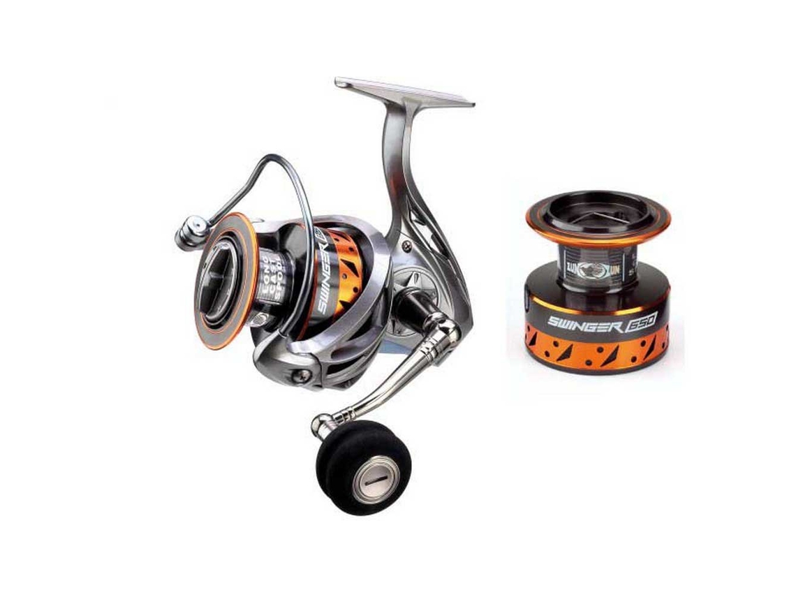 Molinete Jigging Swinger Cinzento 450Zunzun