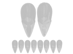 KOFIHETY Dentes De Vampiro Falsos Transparentes Para Cosplay Festa Dentadura Acessório De Fantasia Para Halloween