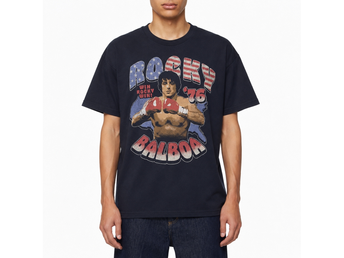 Rockinstone Rocky Americana 76 Navy T-shirt Size:xl