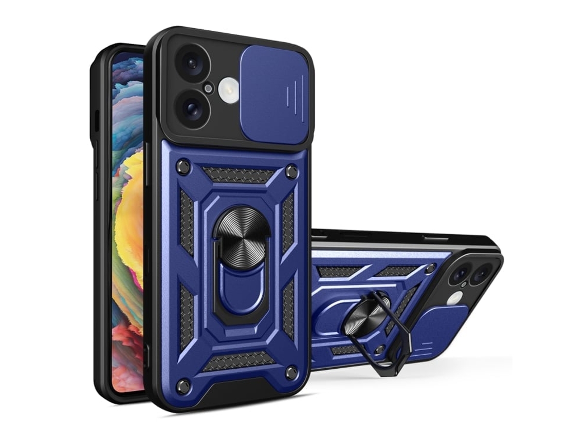 Capa Para Iphone 16 - Tampa Deslizante Para Câmera - Tpu Pc