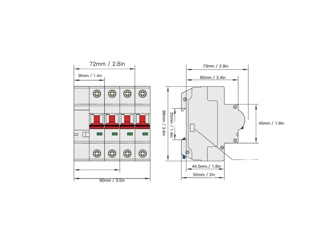 Interruptor De Circuito Inteligente (controle Remoto App, Wifi Bluetooth)
