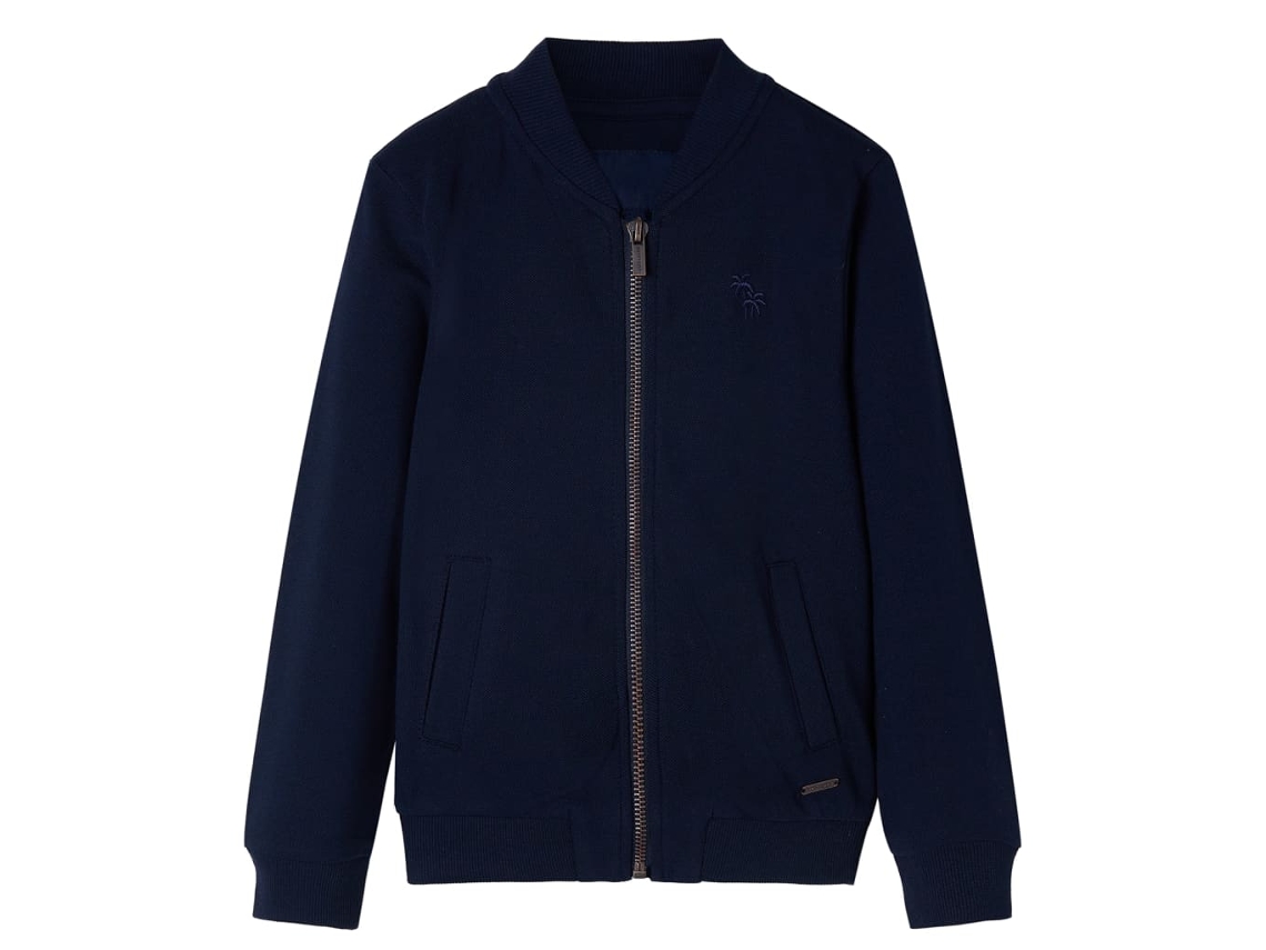 Sweatshirt Para Criança Com Fecho Azul-marinho 104