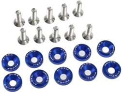 Conjunto De 10 Parafusos E Arruelas Alumínio M6 Para Lamas, Para Choques E Faróis, 19mm, Conjunto De Acessórios
