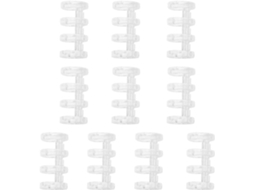 Conjunto Uonlytech com 10 tiras de encadernação para álbuns de recortes e livros, clipes de plástico para massa solta.