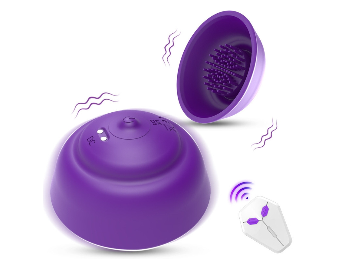 Estimulador De Suco De Mamilo Com Controle Remoto Sem Fio Com 10 Modos Para Mulheres (roxo)