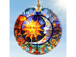 Décorations De Soleil Et Lune – Ornamentos De Bourdon Para Arbre, Troca De Cadeias De Lembranças De Férias